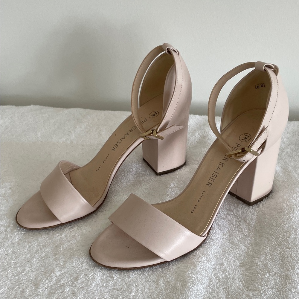 Peter Kaiser - Made in Germany Blush Pink Block Heel Sandals